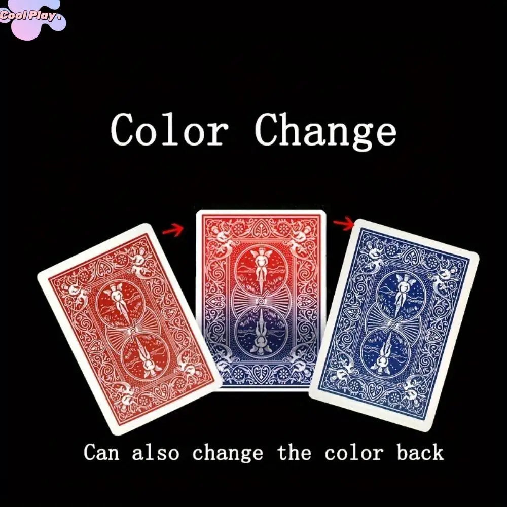 

Blue Change Red Card Color Change Close Up Change Color Changing Color Card Fun Shin Lim Deck Magic Tricks Card