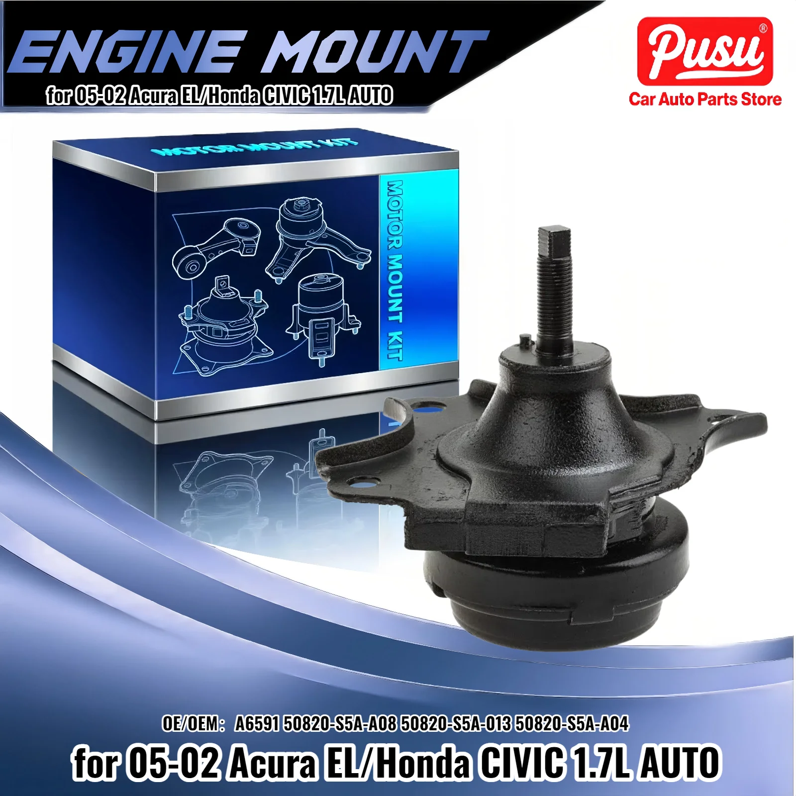 

A6591 Передняя левая опора двигателя для 02-05 Acura EL/Honda CIVIC 1.7L AUTO 50820-S5A-A08 50820-S5A-013 50820-S5A-A04