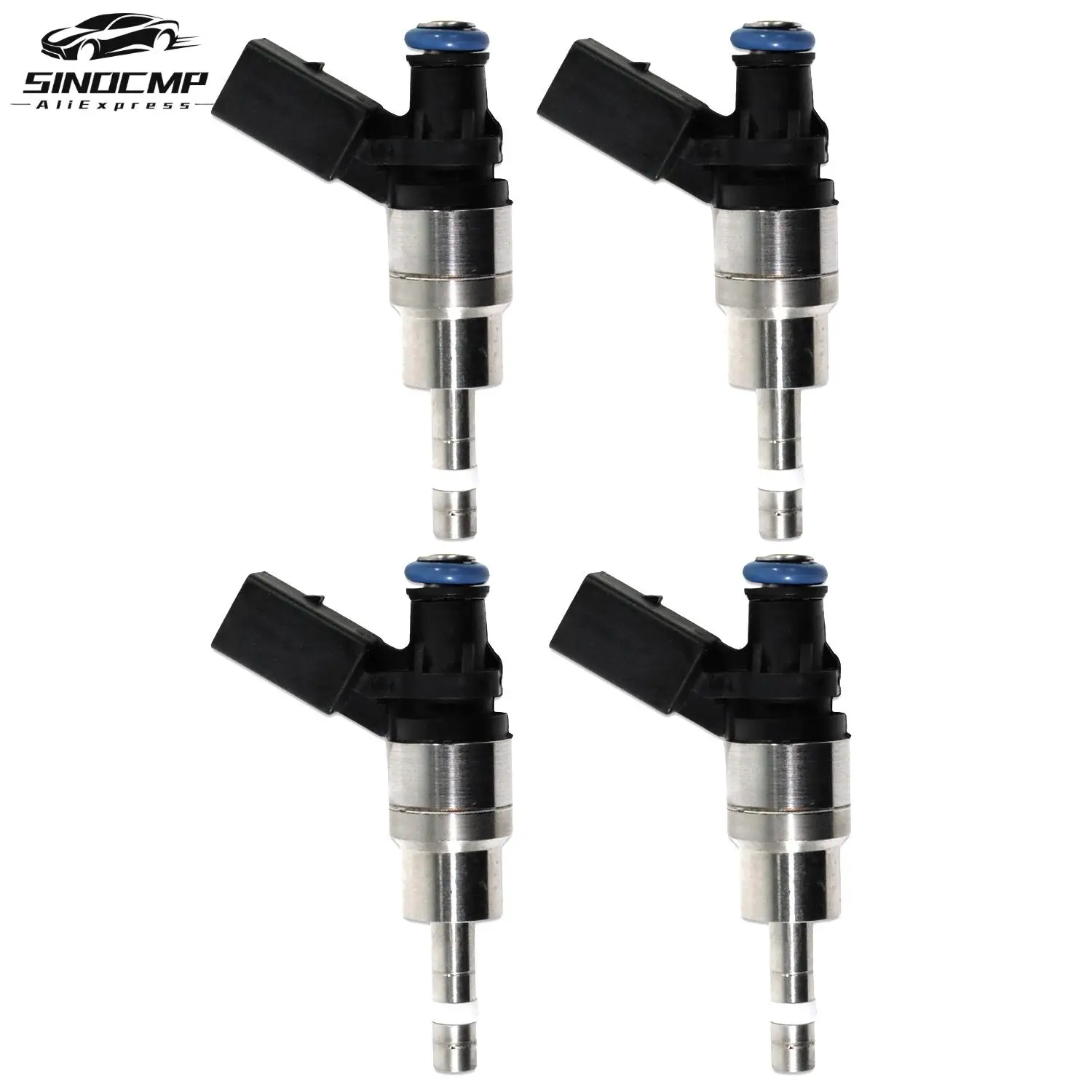 

4Pcs Fuel Injectors 06F906036A 0261500020 06F906036G 0261500021 06D998907 For 2005-2009 Audi A3 4 TT VW Passat GTI Jetta 2.0L I4