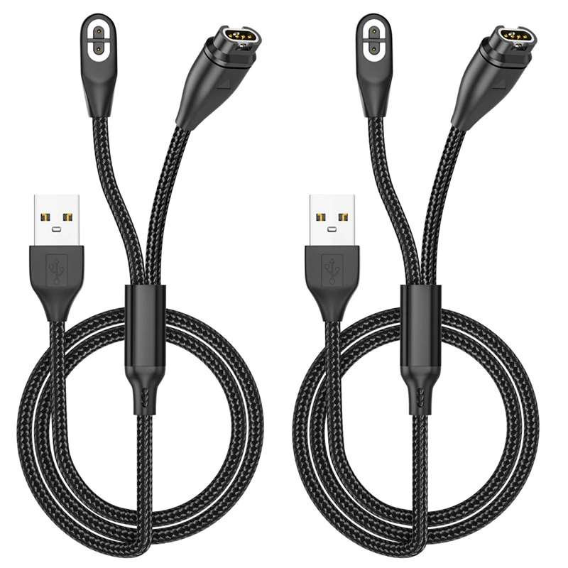 2PCS Flexible Cord Cable Charger Cable For Garmin/Shoin AS800/S810/S803 Earpieces Sport Watch