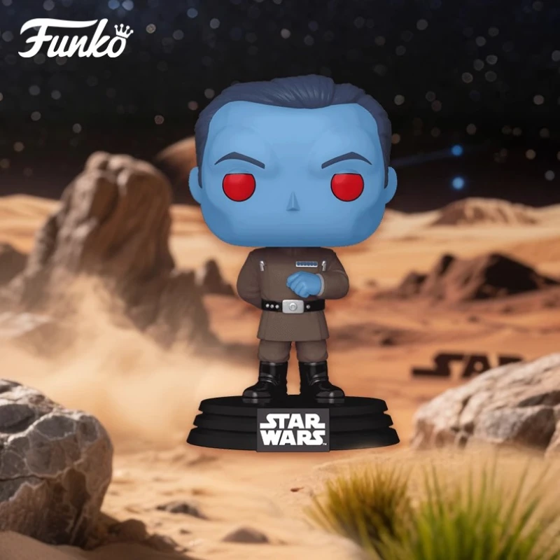 

Genuine Edition FUNKO POP Star Wars Grand Admiral Thrawn Anime Action Desktop Decoration Ornament Model Toys Collectible Model