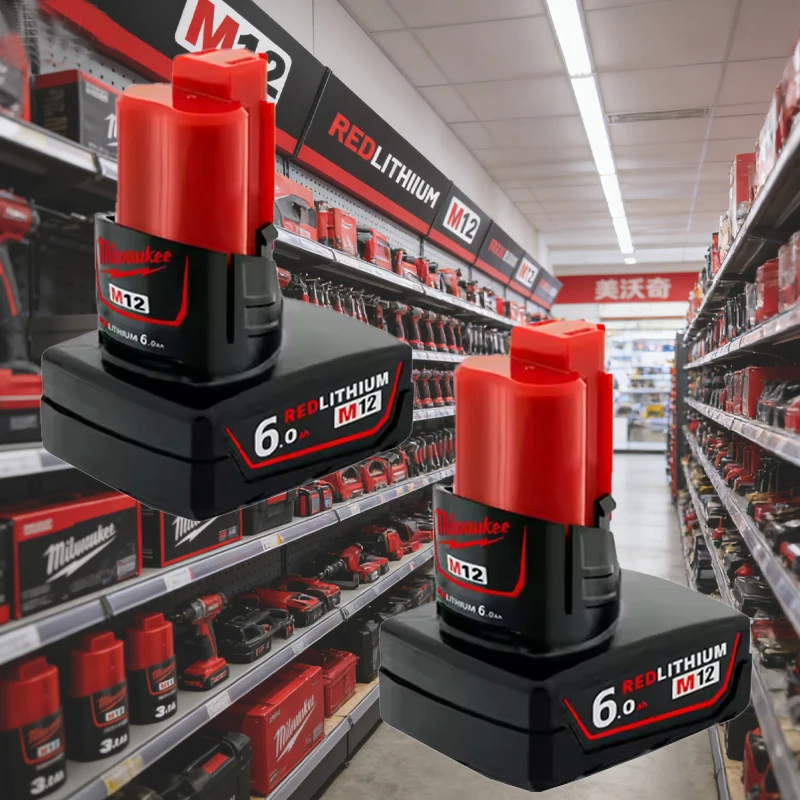 

Milwaukee M12 original lithium battery 12V red lithium battery long-lasting tool universal
