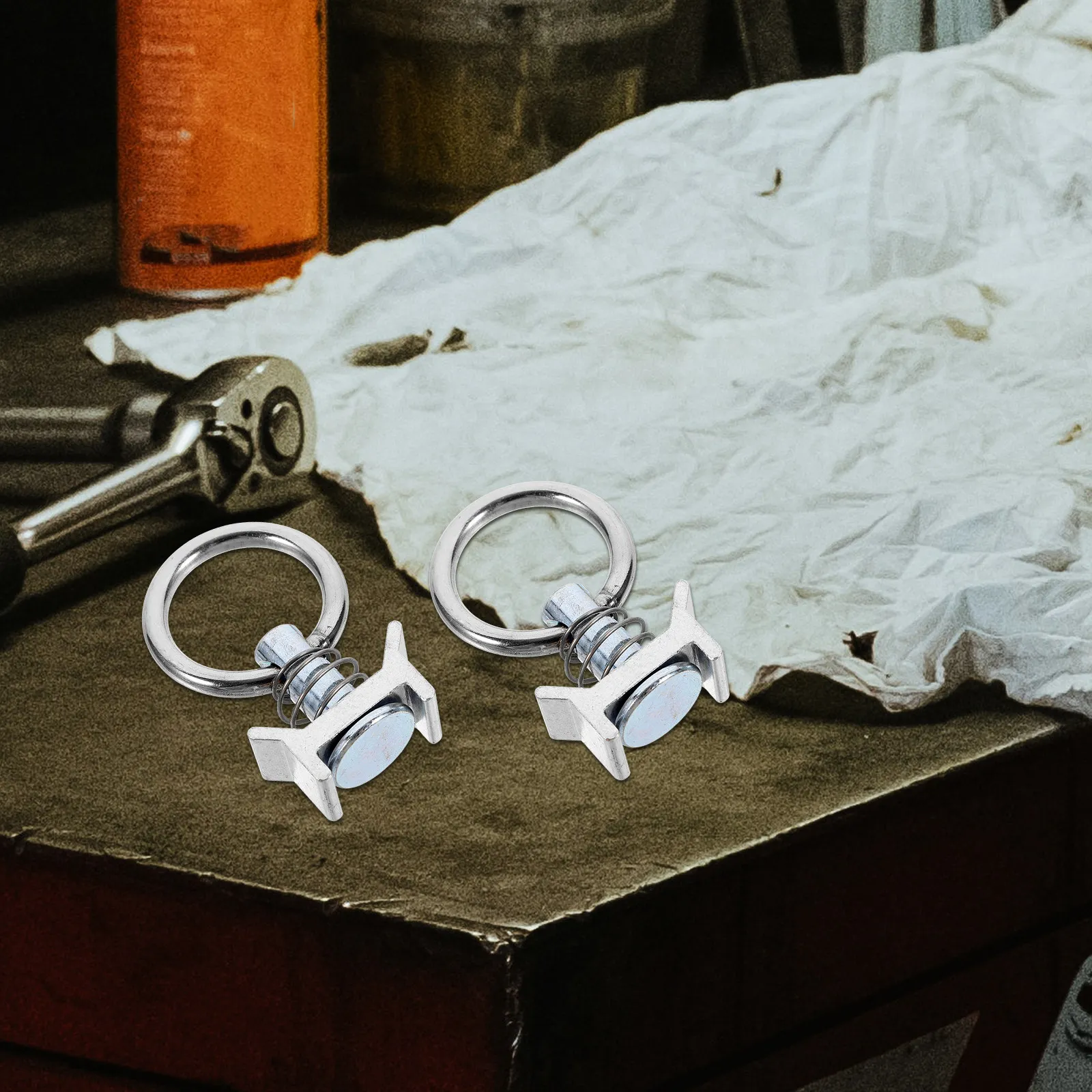 

10 шт. стальных одинарных крепежных анкеров для грузовиков, аксессуары для крепления груза на кузове, надежные фиксаторы