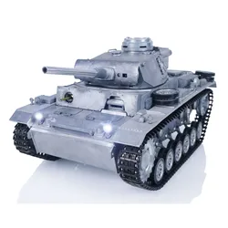 Metal 1/16 Mato Panzer III RTR RC Tank Infrared Barrel Metal Color 1223 TH00655-SMT4