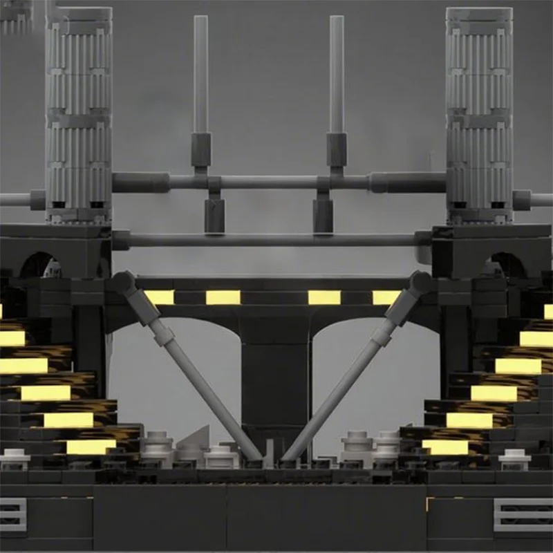 588 قطعة MOC الكربونيت غرفة التجميد المبارزة نموذج اللبنات هدايا عيد الميلاد العمارة لتقوم بها بنفسك فكرة إبداعية لعبة الطوب الاطفال #5