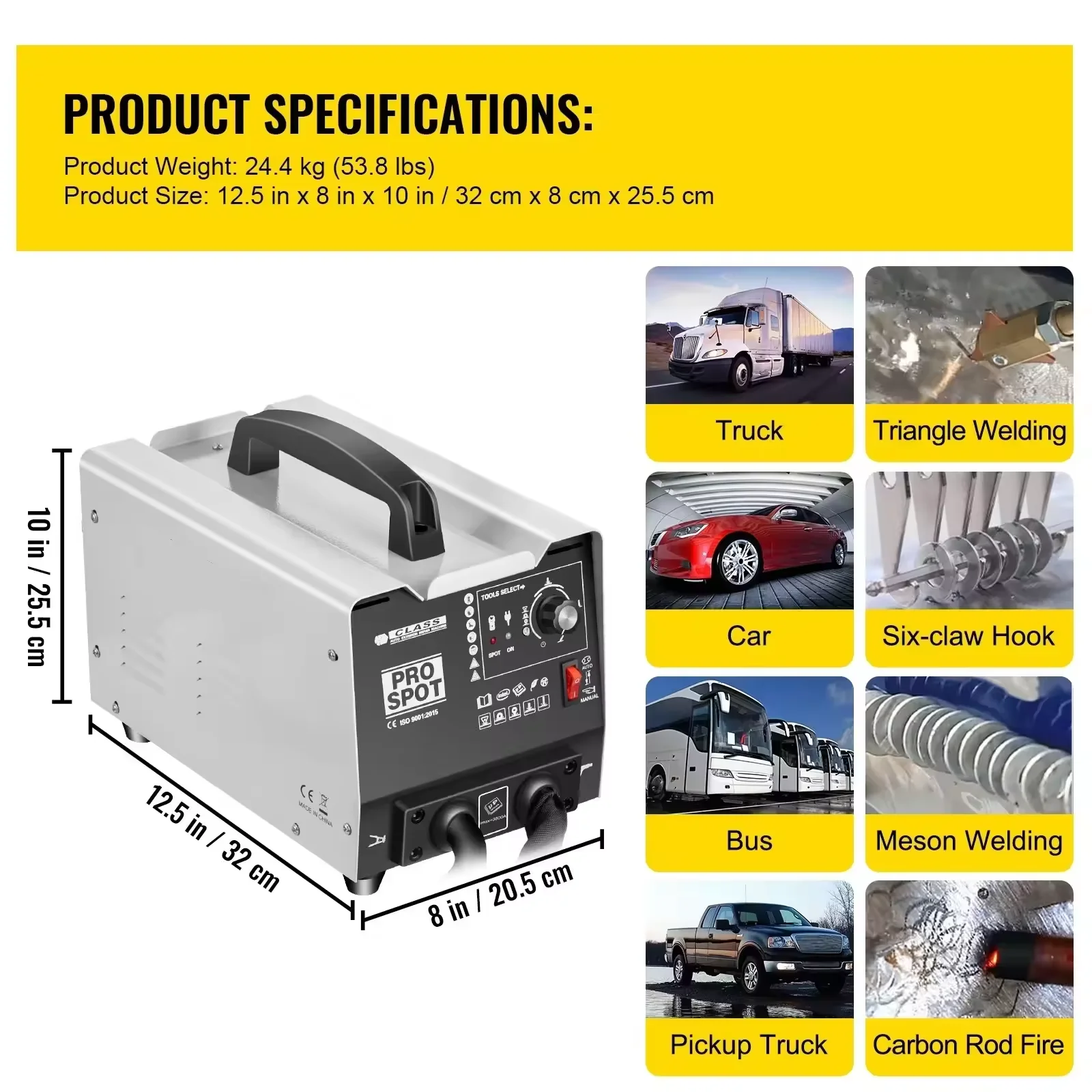 

Automobile Sheet Metal Repair Spot Dent Puller 110V/220V Multifunctional Spot Welder Straight Pull Flattening Five Modes Welder