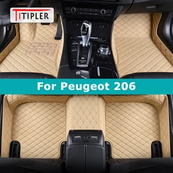 TITIPLER Custom Car Floor Mats For Peugeot 206 Auto Carpets Foot Coche Accessorie