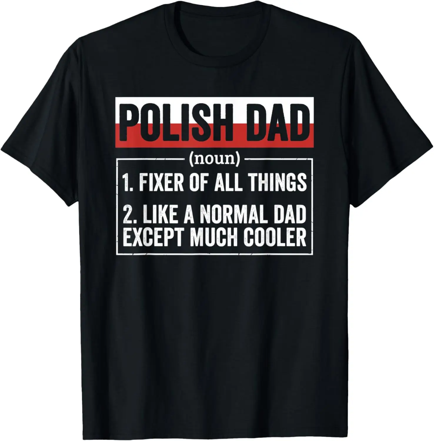 Polish Dad Noun Funny Poland Heritage for Men T-Shirt