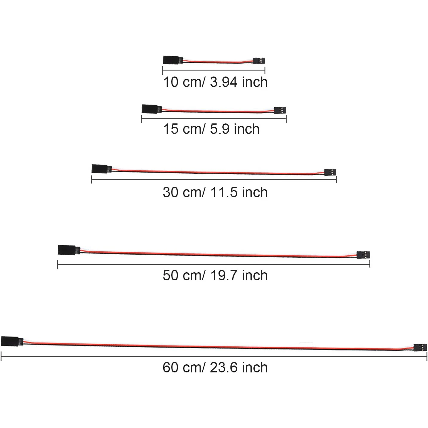 10pcs 3pin Servo Extension Cable Wire Cord Female to Male RC Servo Extension Cord Wire Connectors for Servo Extension connection