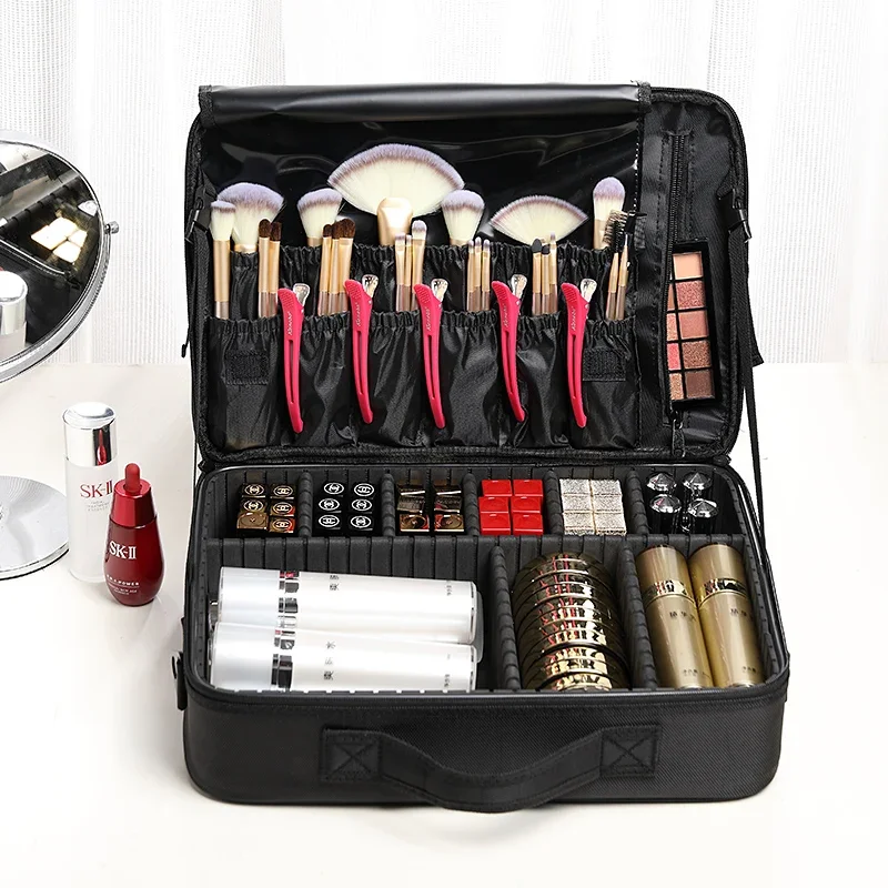 Professional Portable Cosmetic Bag Nail Art Embroidery Semi-Permanent Tool Storage Box view 3