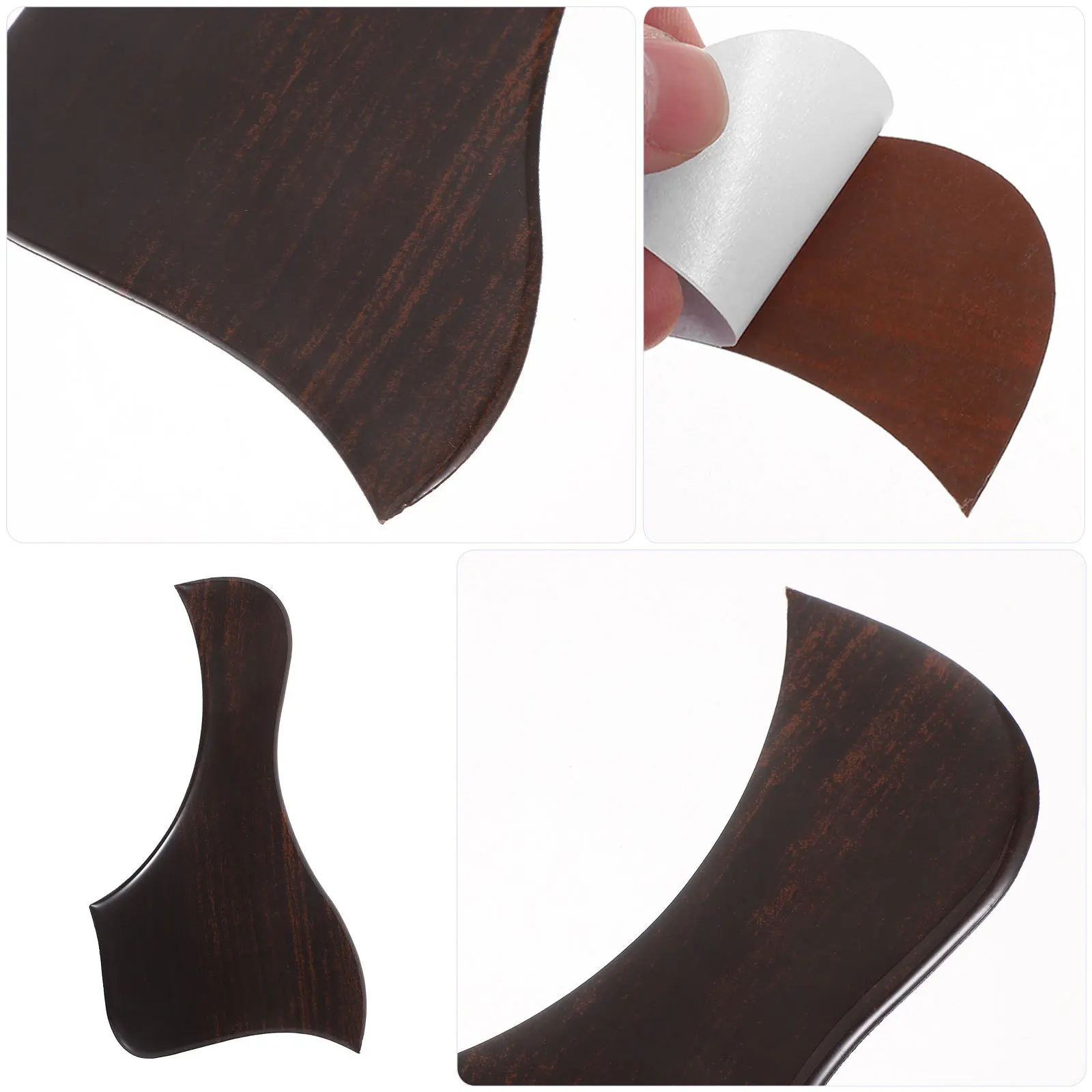 Plaque de protection de remplacement pour guitare acoustique, plaque de protection de surface contre les rayures des médiators ou des ongles, construction robuste en PVC