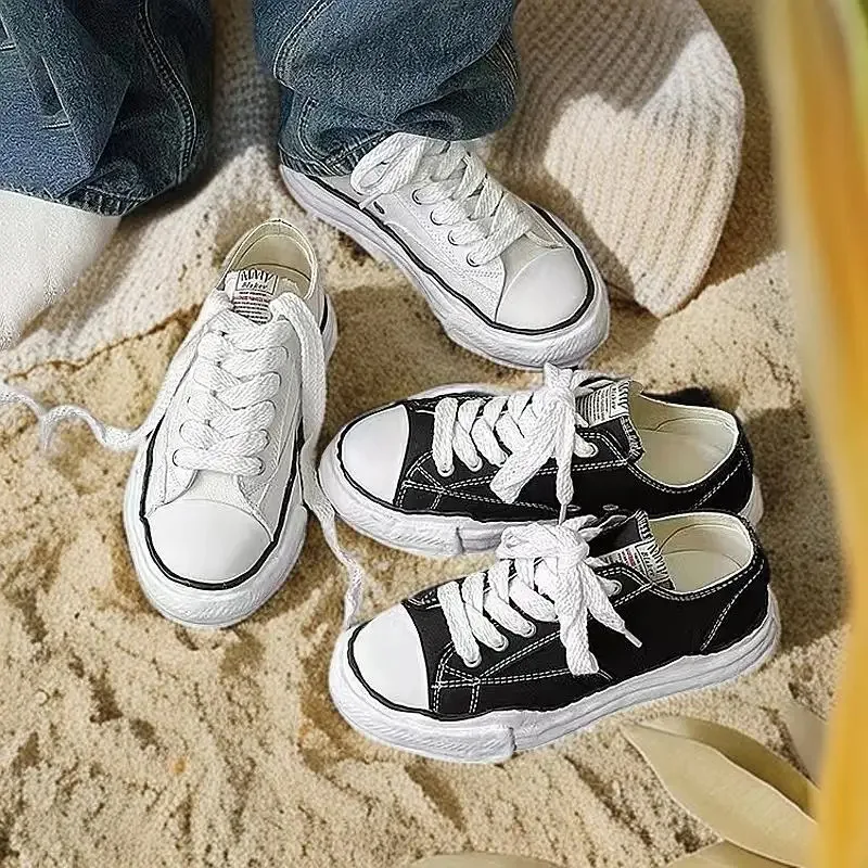 

Women's Platform Canvas Shoes 2025 Runner Niche Original Retro Full Matching Sneakers walking shoes
