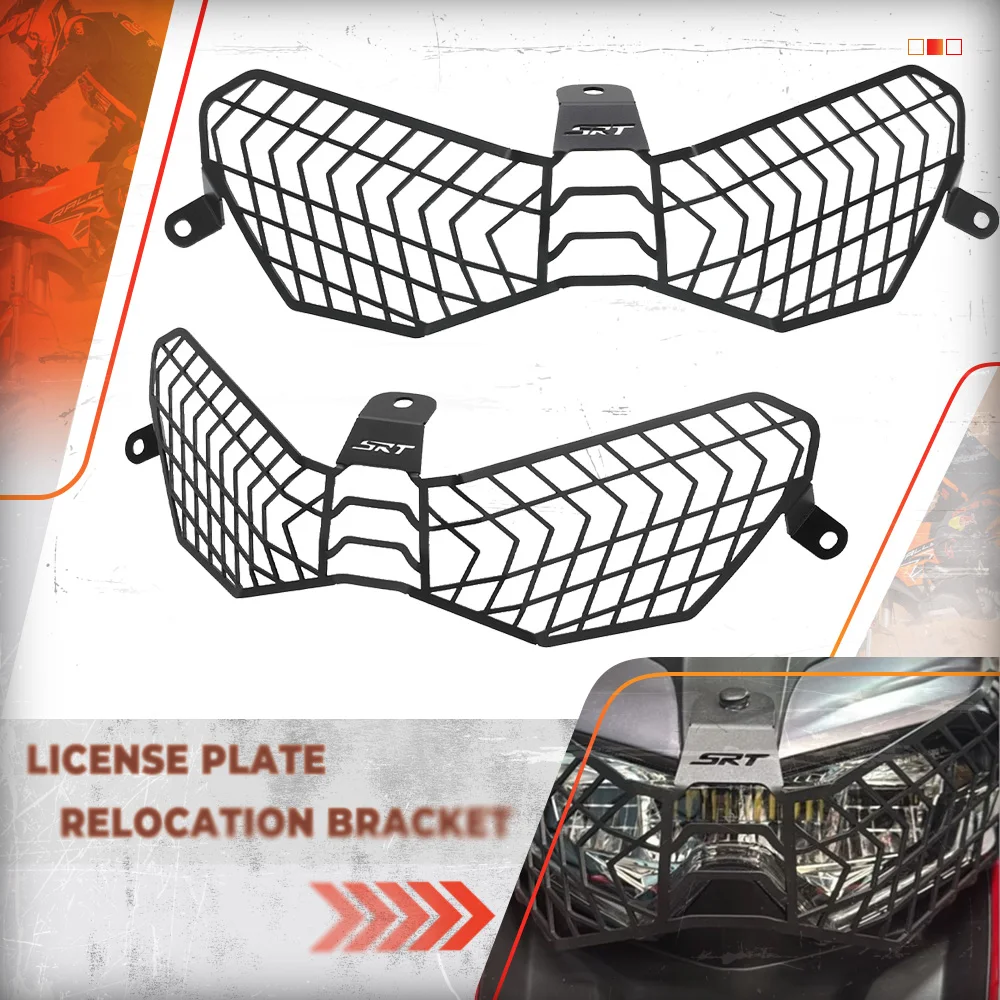 

Для QJMOTO SRT750 SRT750X SRT 750X 800 SRT800 SRT600 800SRT 750SRT Защитная крышка для фар Защитная решетка