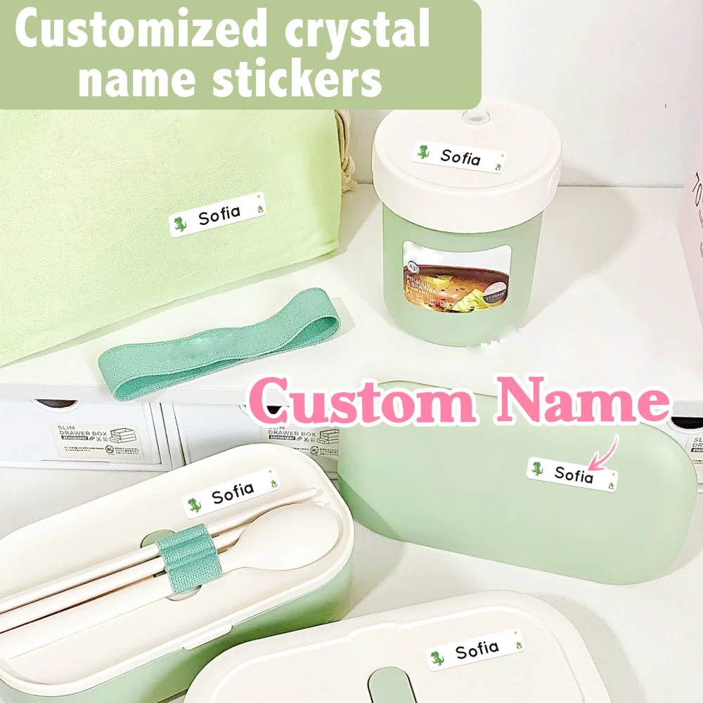 

Наклейки с именами на заказ, персонализированные этикетки для школьных принадлежностей, милые мультяшные иконки, необходимые вещи для школы