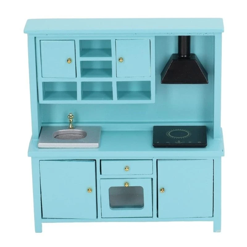 Comedor fregadero muebles muñecas casa en miniatura en miniatura accesorios vida escena vida colección