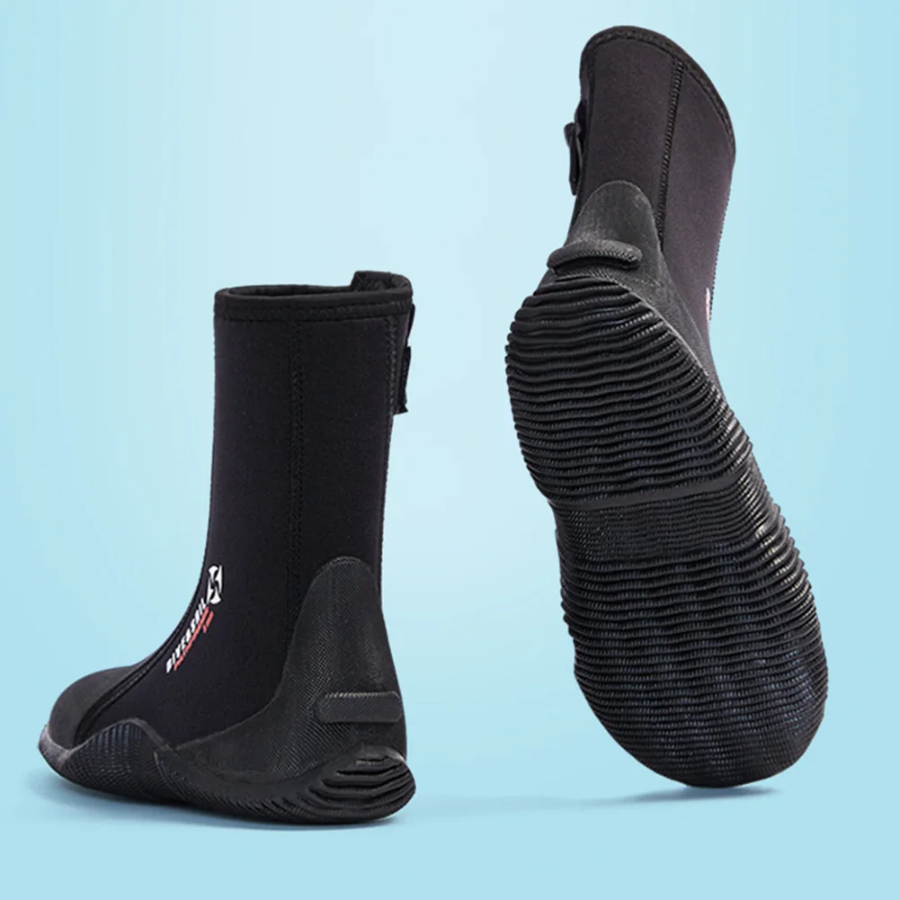 

Neoprene Diving Boots Scuba Diving Boots Anti-Slip 5mm Surfing Snorkeling Diving Boots Lightweight for Water Sports