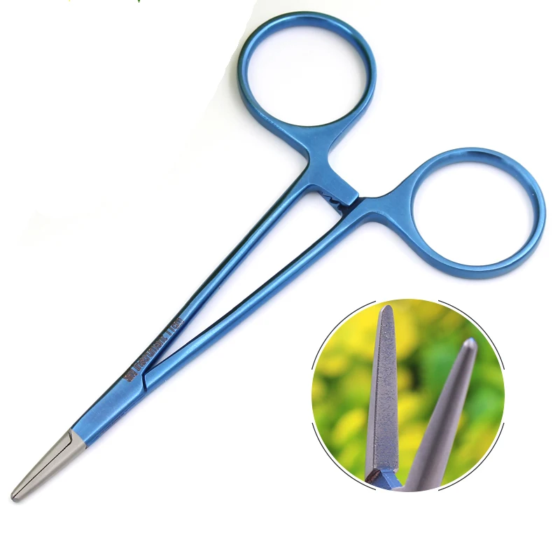 

Titanium Alloy Needle Holder Double Eyelid Needle Holder Beauty Tool Buried Needle Holder Flat Mouth