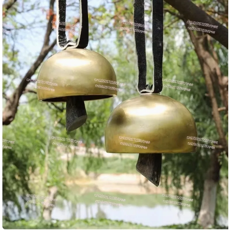 Lijiang tea horse ancient road wind chime door pendant partition copper auspicious Yunnan handmade meditation brass camel bell