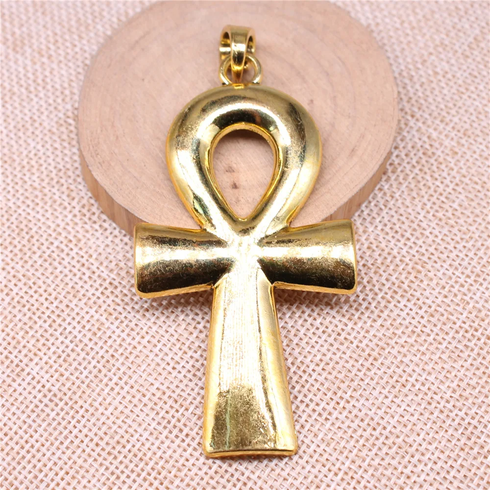 1pcs 80x42mm Large Cross Charm Pendants Ankh Cross Charm Big Ankh Cross Charm 3 Colors