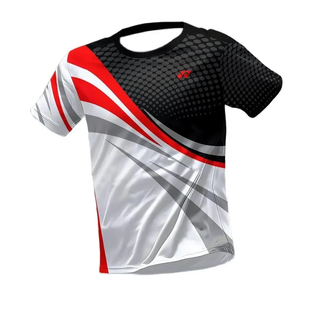 

3D printing hot selling outdoor running, breathable quick drying fitness clothes, casual wear, round neck T-shirts