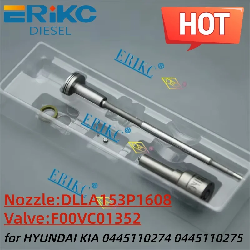 

Форсунка Common Rail 33800-4A500 Ремкомплект форсунок DLLA153P1608 Клапан F00VC01352 для HYUNDAI KIA 0445110274 0445110275