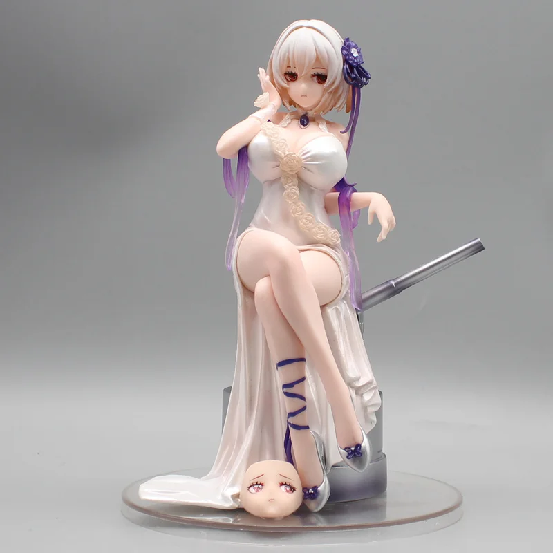 21CM Azur Lane Sirius Dream Tech 1/7 White Rose Wave Chinese Anime PVC Action Figure Toy Game Collectible Model Doll