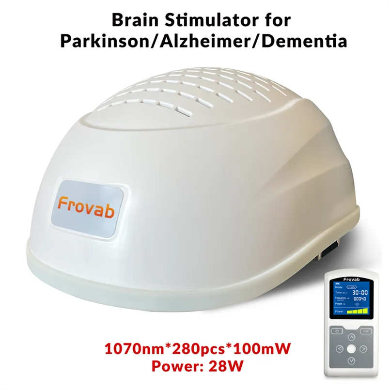 Transcranial Electromagnetic Treatment Gifts for People with Parkinsons Red Light Therapy Helmet for Brain Recovery Equipment