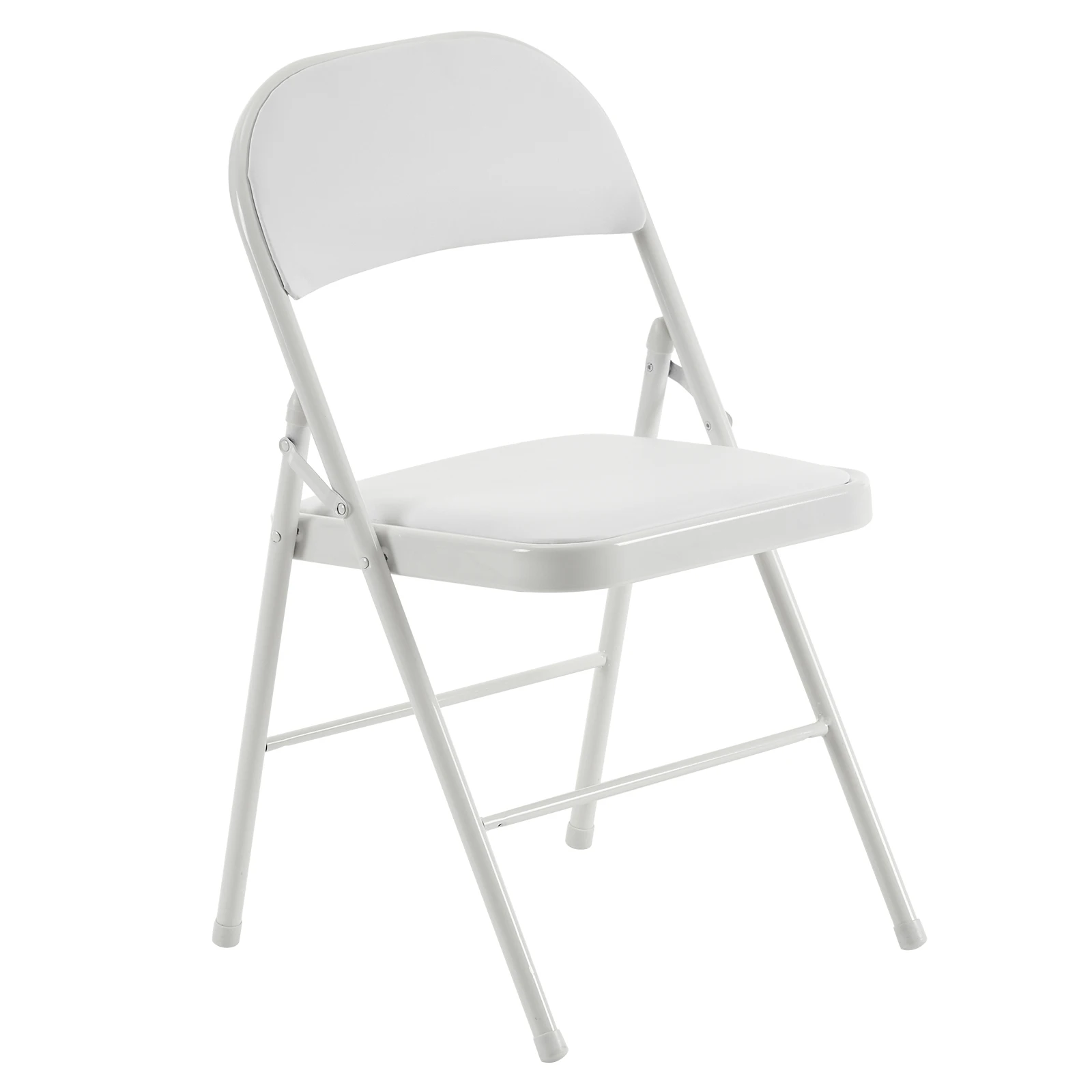 

White Elegant Foldable Iron-PVC Chairs (4pcs) – Ideal for Conventions & Exhibitions