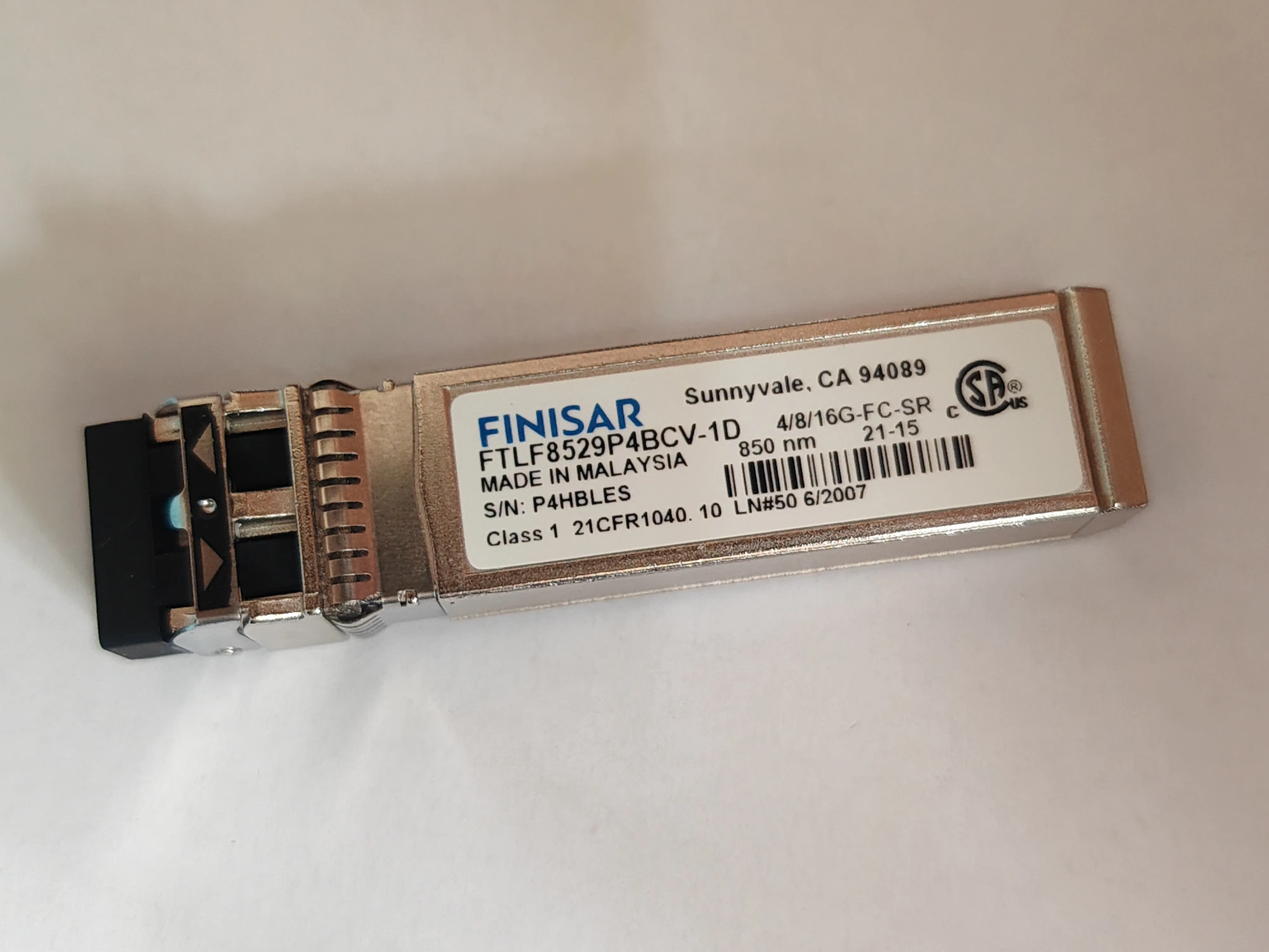 1pcs-finisar-850nm-16g-sfp-transceiver-ftlf8529p4bcv-1d-16g-fc-sr-ca-94089-16gb-fiber-optical-module