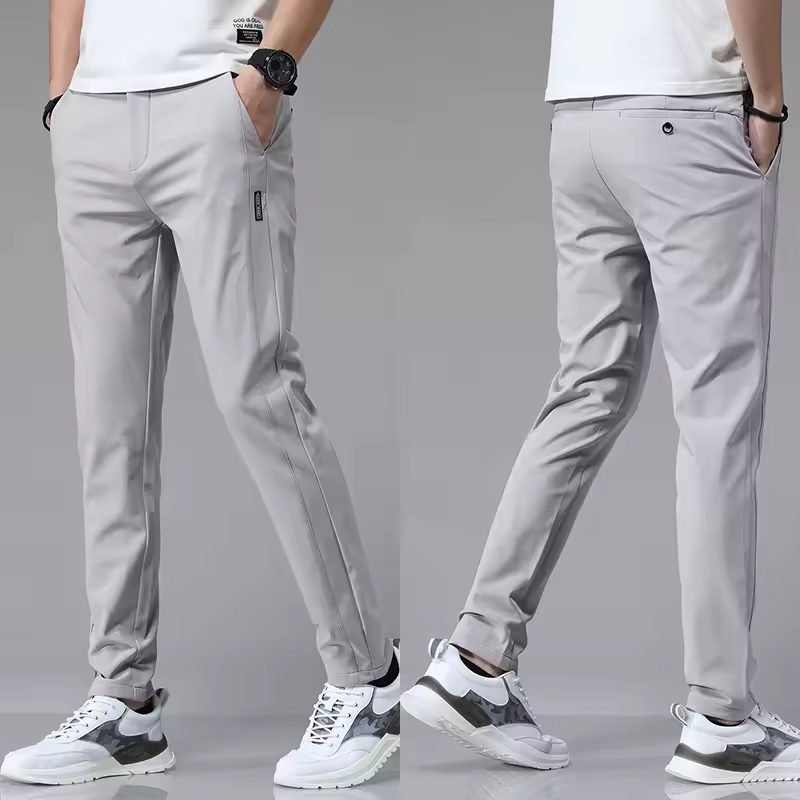 5 Colors Spring Summer Ultra-thin Men's Stretch Slim Straight Casual Pants High Quality Fashion Breathable Golf Sports Trousers