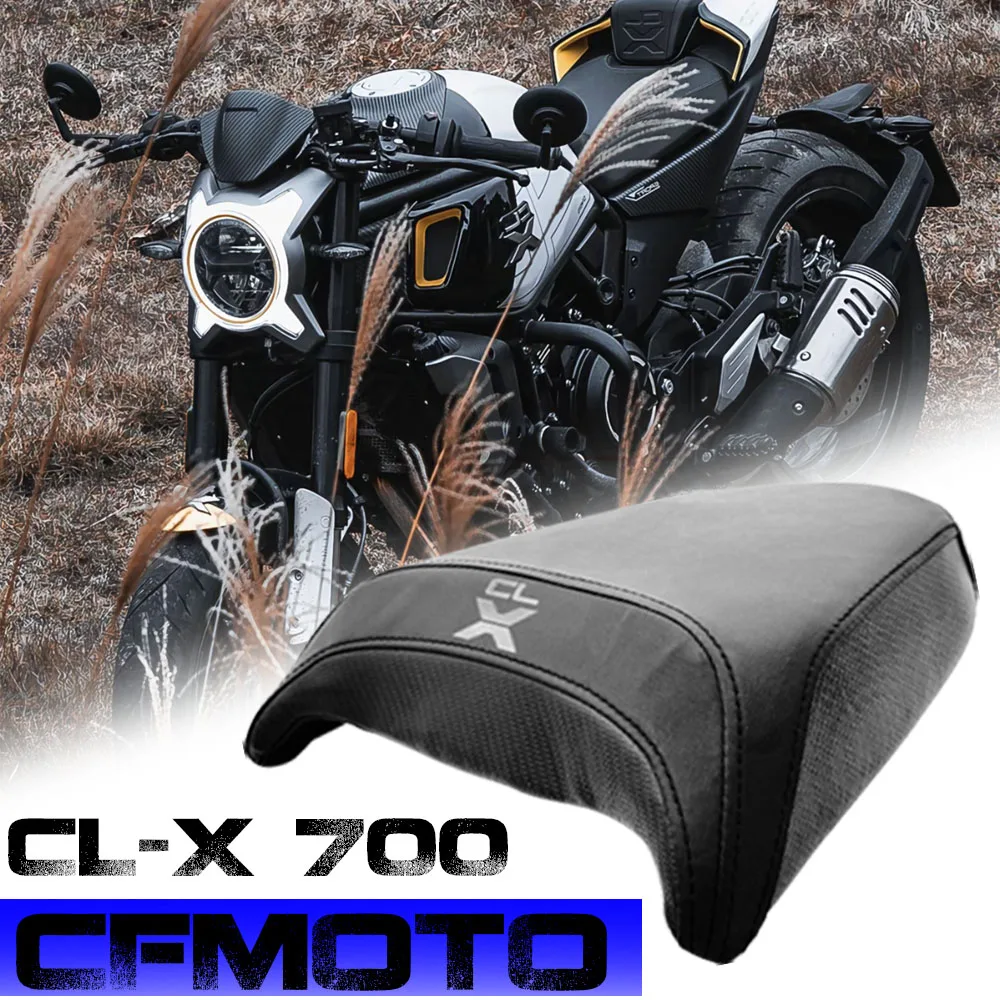 For CFMOTO CL-X 700 700CLX 700CL-X Sport Motorcycle Full Leather Waterproof CLX700 Seat Cushion Super Soft Rear Seat Cushion
