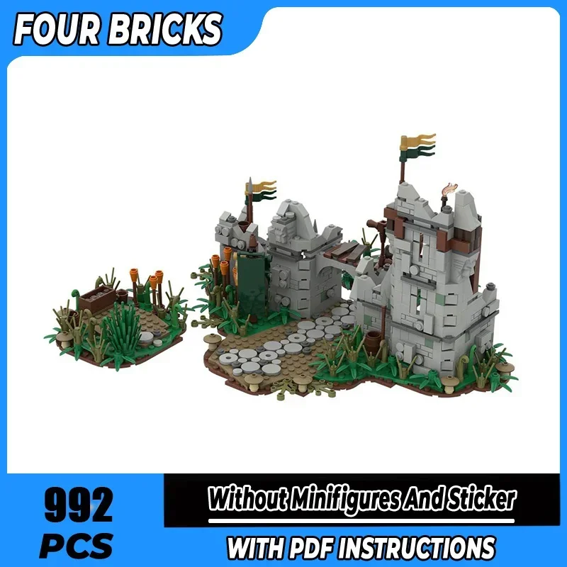 Magical Rings Movie Scene Moc Building Blocks Hide Camp Model Technology Bricks DIY Assembly Street View Toys Children Gifts