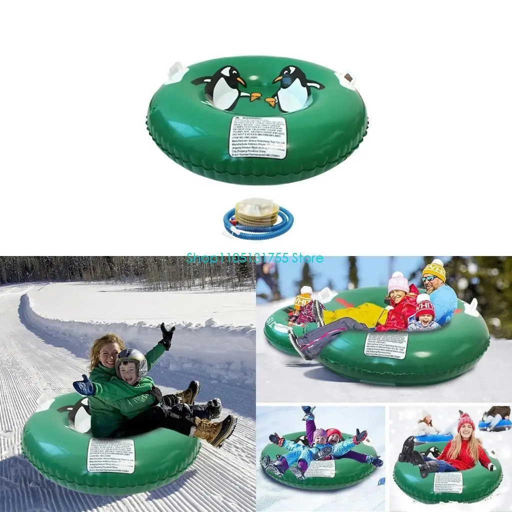 

K0EF Family Friendly Snow Sleds With Safety Grip Technology Environmentally Safe Materials Compacts Storage Solution