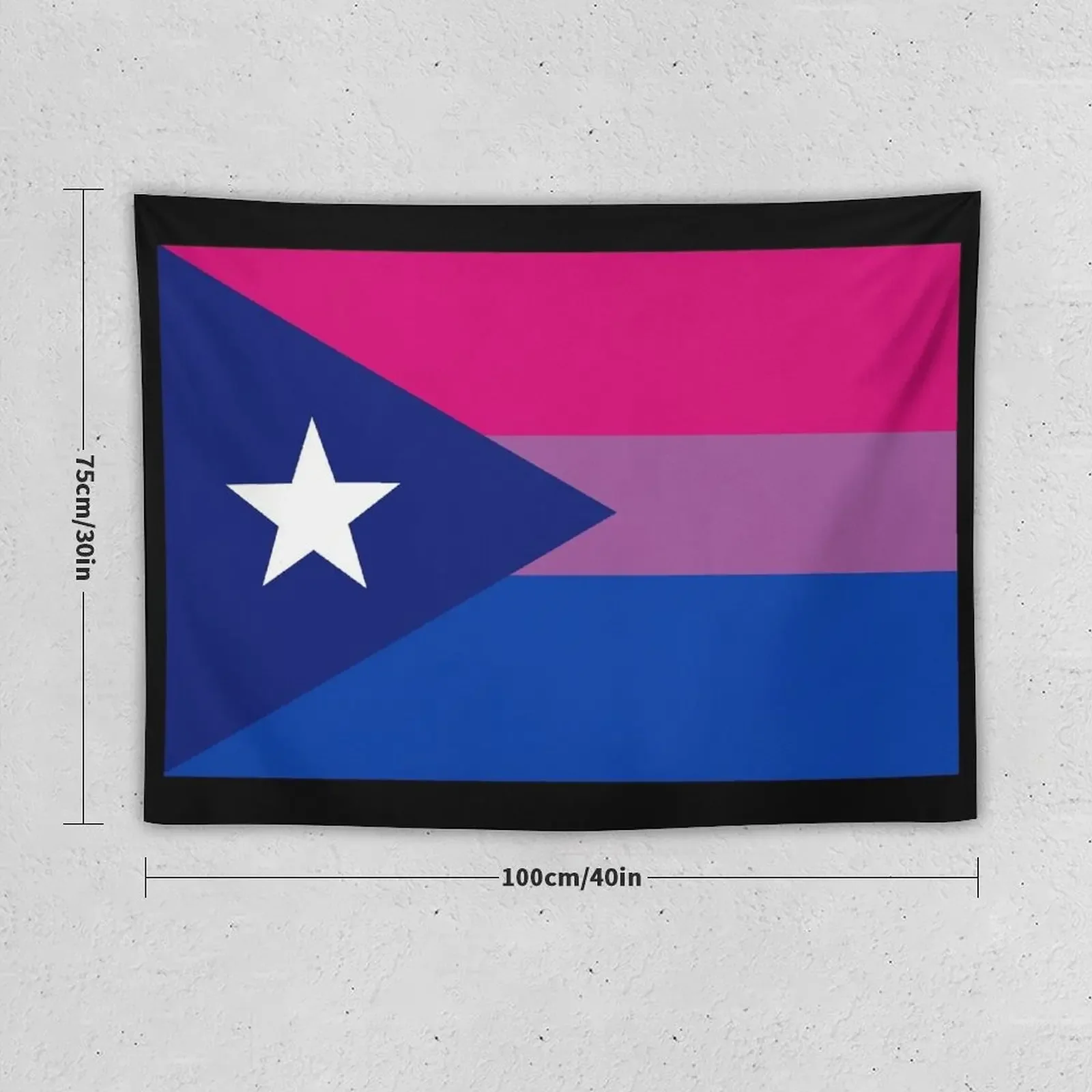 Puerto Rican Bi Pride Flag Tapestry Carpet On The Wall Room Decorator Wall Decorations Tapestry