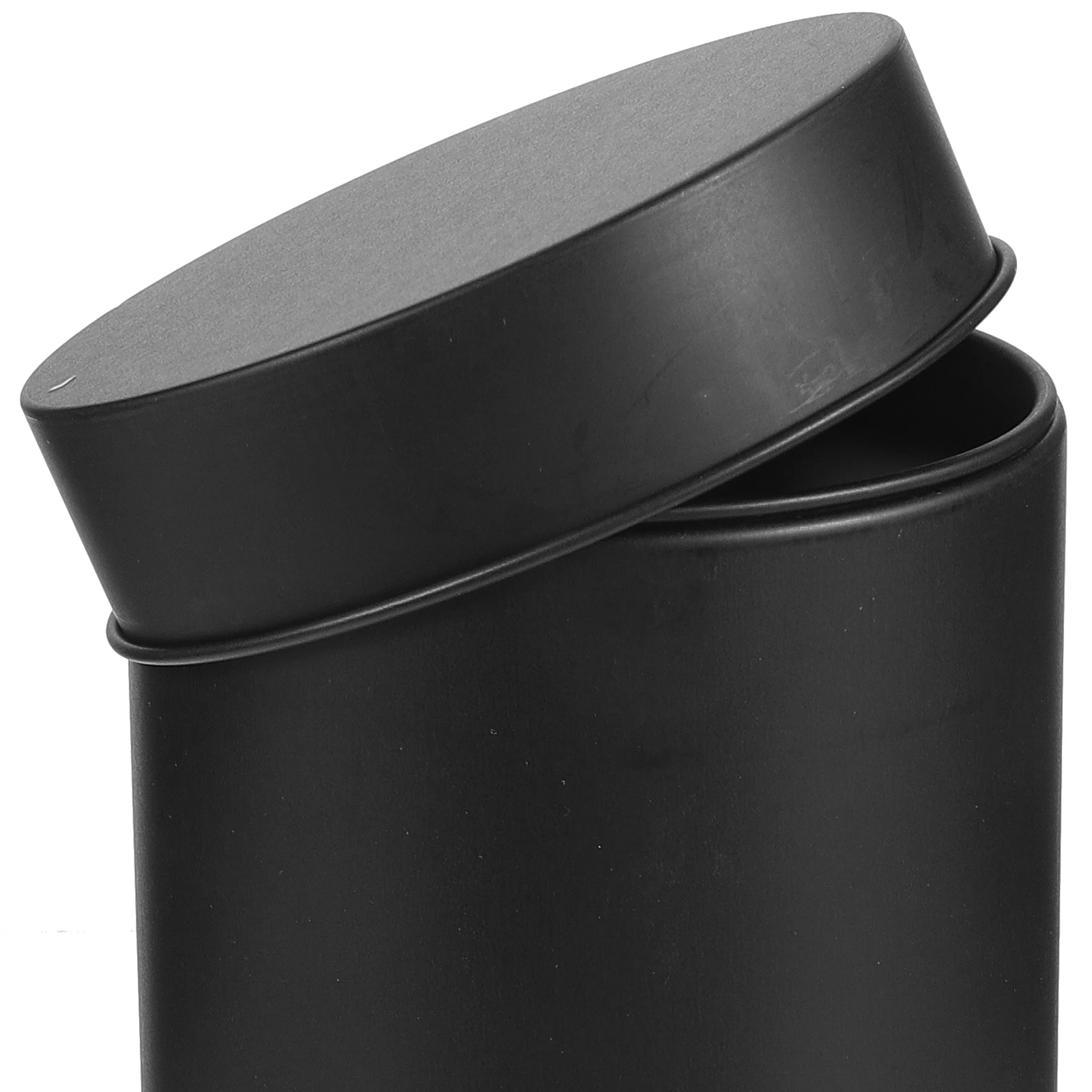 

1pcs Candy Jar 75x130mm Double-sided Black White Tea Canister Tinplate Storage for Sugar Coffee Spice Loose Leaf