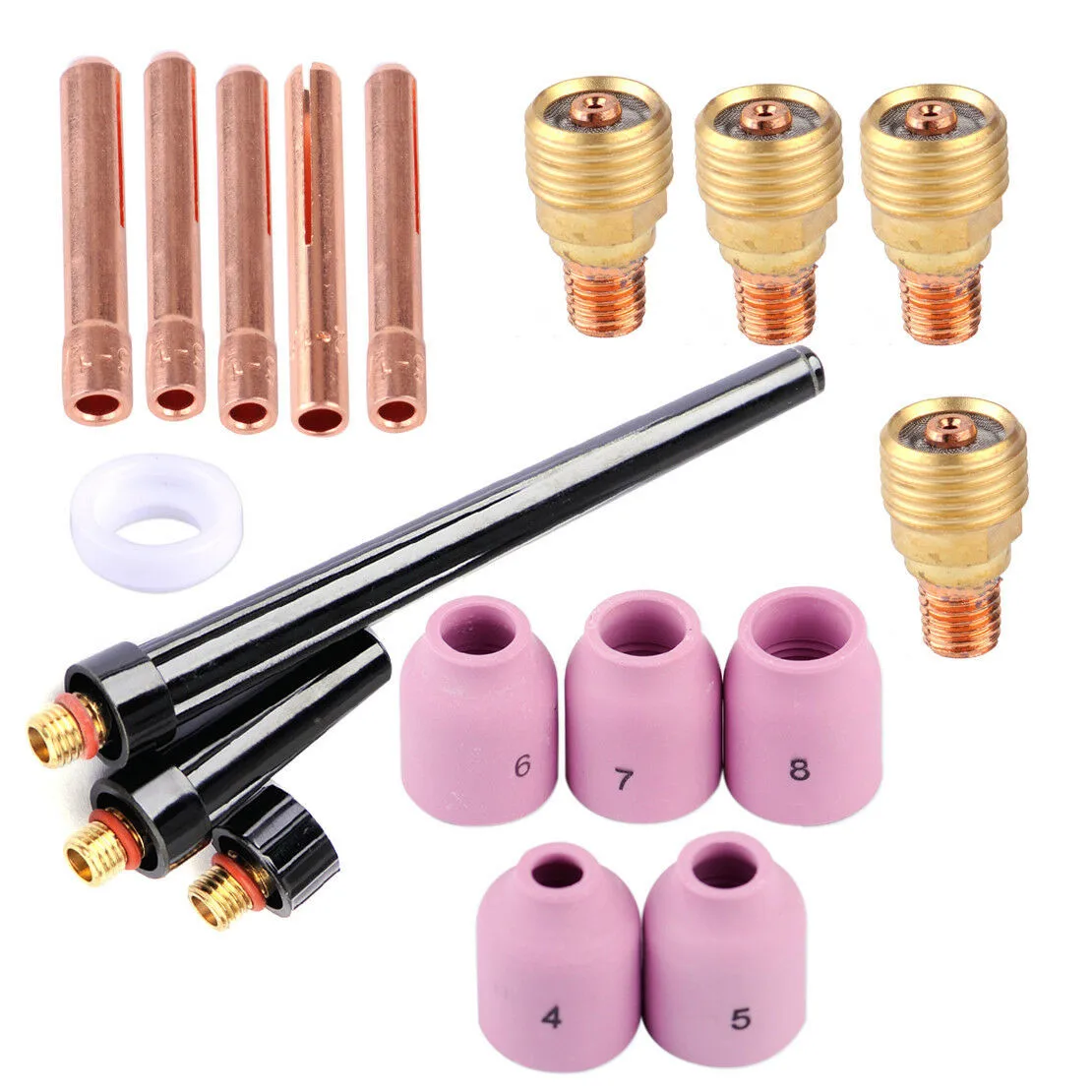for durable Gas Lens for torch Body Welding Collet Cup Consumables For WP-9 20 25 Nozzle Parts Replacement for tig