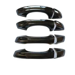 Plastic Gloss Black Door Handle Cover, acessórios para SEAT Leon, Cupra 5F, MK3, 2014, 2015, 2016, 2017, 2019