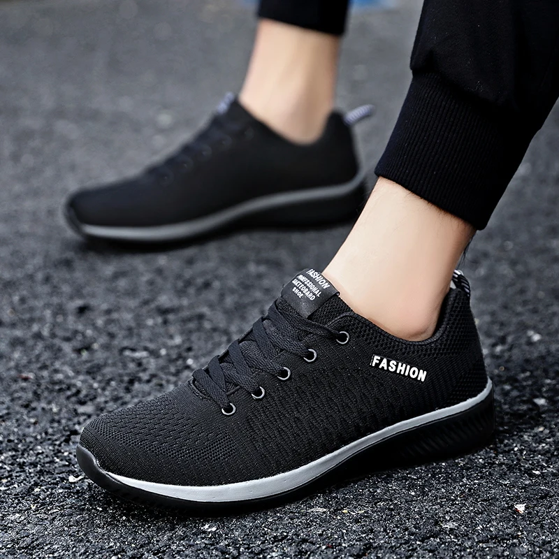 

Men's Lightweight Mesh Running Shoes Breathable Comfortable Sneakers Non Slip Rubber Sole Gym Walking Shoes Zapatos