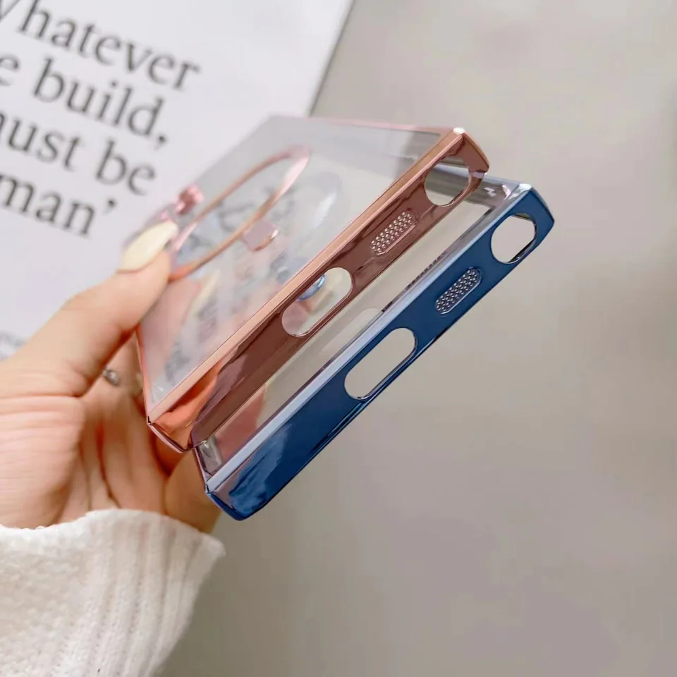 Transparent For MagSafe Magnetic Wireless Charging Case For Samsung Galaxy S24 S23 S22 Ultra Plus Lens Protector Silicone Cover image 5