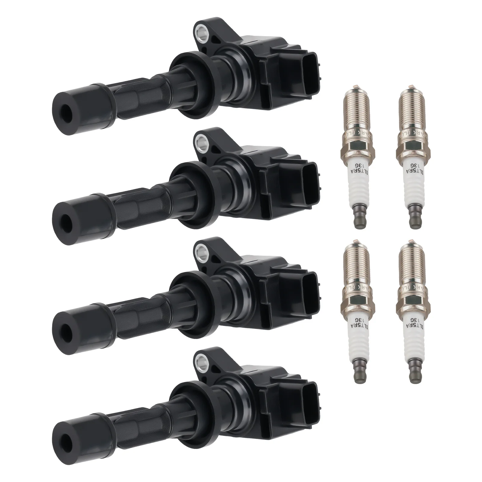 4 Ignition Coils + Spark Plugs For Mazda 3 6 CX-7 L4 ‎2.0/2.3/2.5L UF540 90083