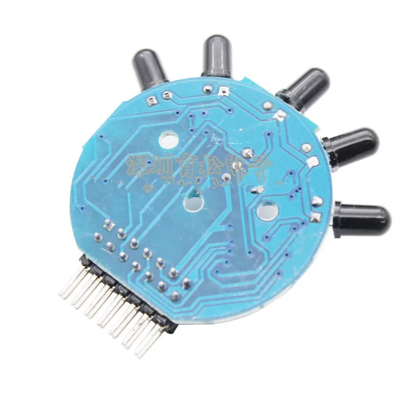 Five-way Flame Sensor Module Analog and Digital Dual Output Fire Extinguishing Robot