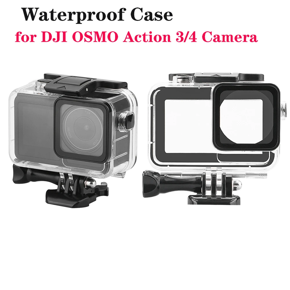 

40M Action Camera Waterproof Case For DJI OSMO Action 3 4 Underwater Diving Housing Cover For DJI Action 3 4 Camera Accessories