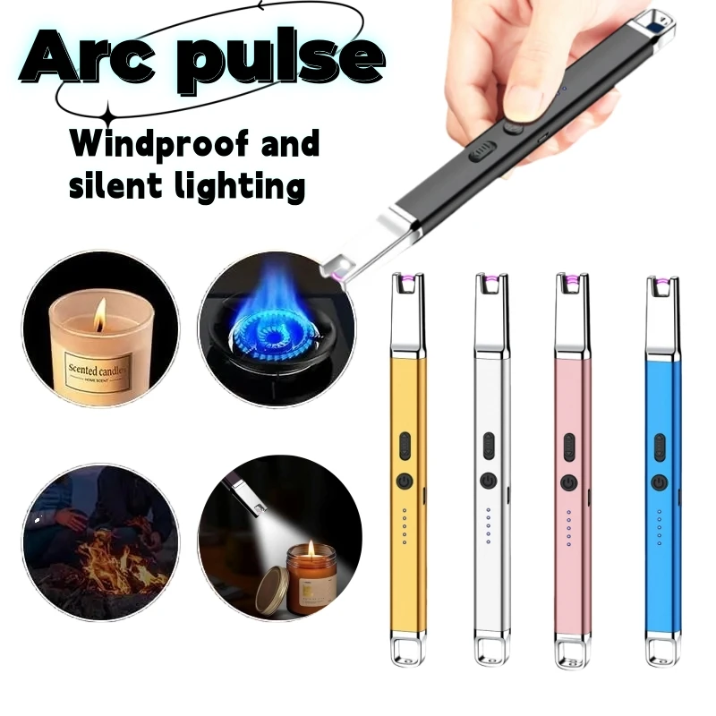 

Portable Pen Type LED Lighting, Silent and Windproof, arc Pulse Lighter, Aromatherapy Candle, gas Stove Igniter, Multi-purpose