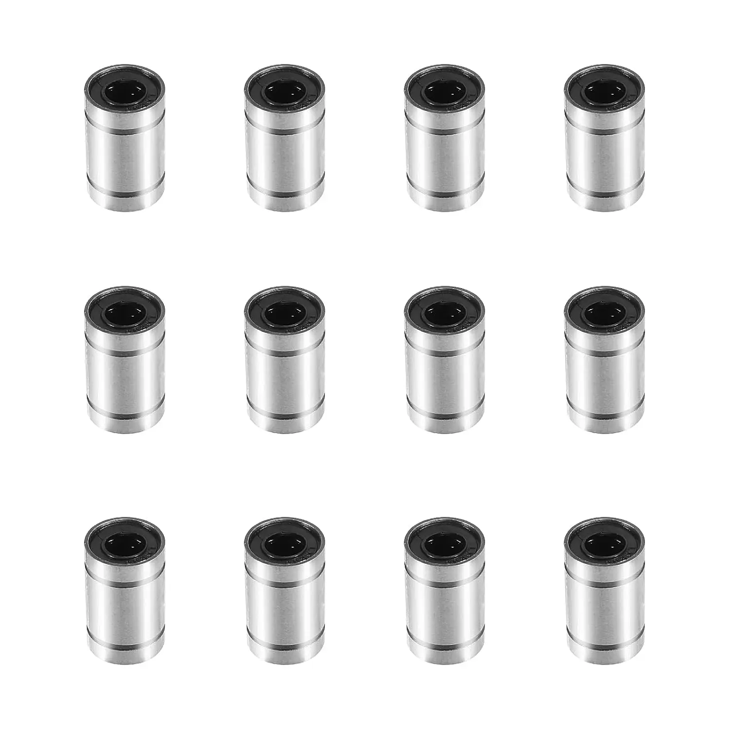 

LM8UU Linear Ball Bearings, 8mm Bore Dia, 15mm OD, 24mm Length with Double Side Rubber Seal Great for CNC, 3D Printer