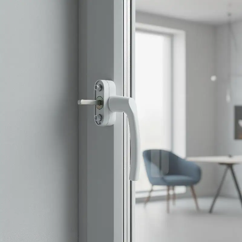 Inward Tilt Window Handle Wear-resistant Aluminum Alloy Replacement Part for UPVC Casement Window Rental House Renovation