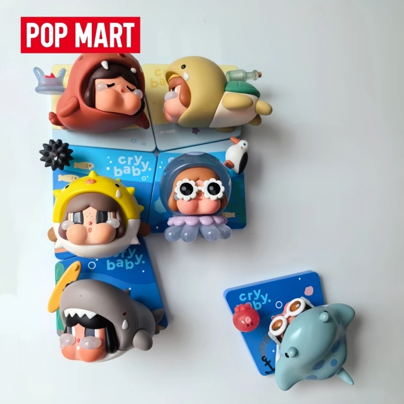 

Genuine New Hot Selling Popmart Crybaby Tears Flow Into The Sea Series Refrigerator Stickers Surprise Blind Box Peripheral Toys