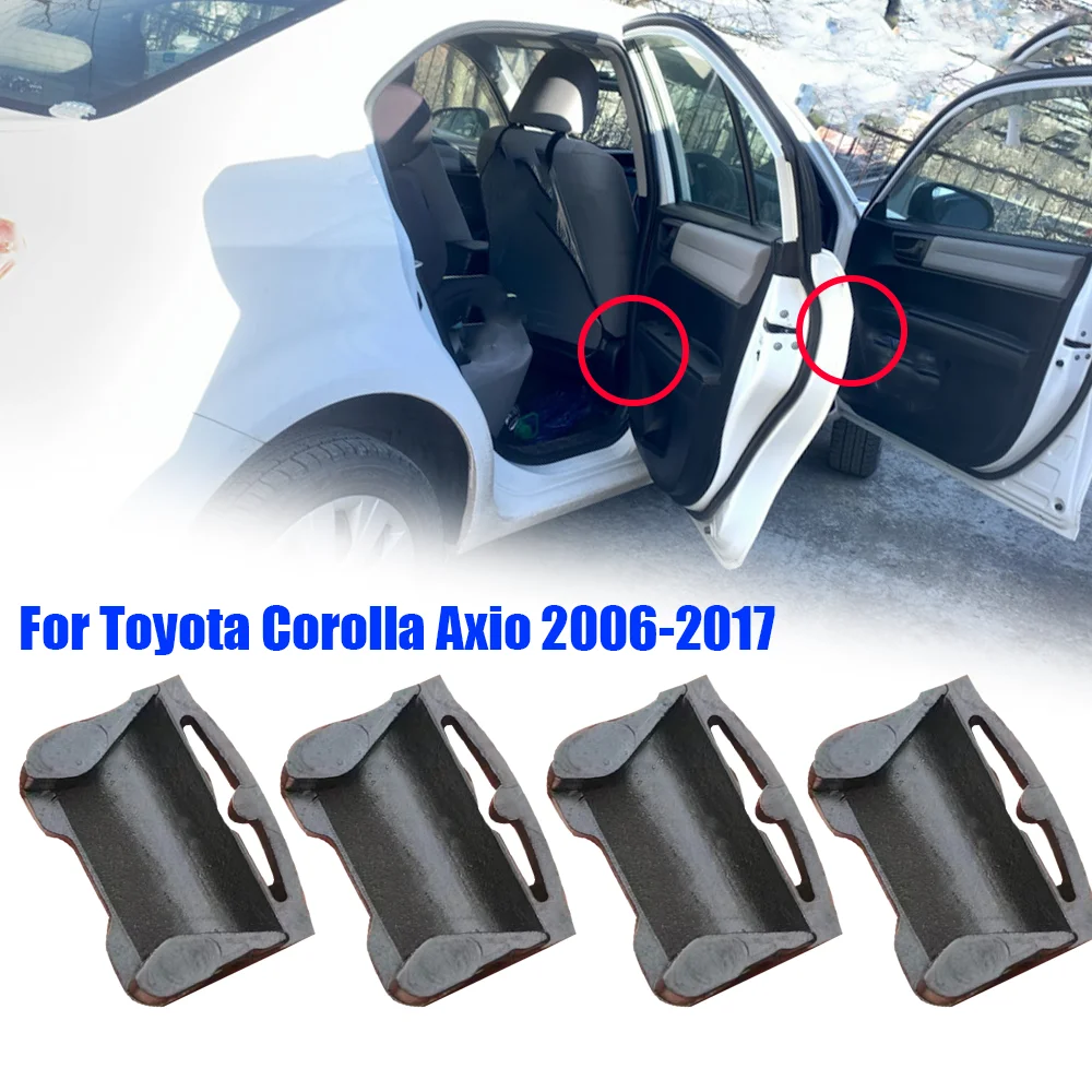 4X For Toyota Corolla Axio E140 E160 2006 2007 2008 2009 - 2017 Car Door Check Strap Repair Kit Stopper Damping Clip For 2 Door