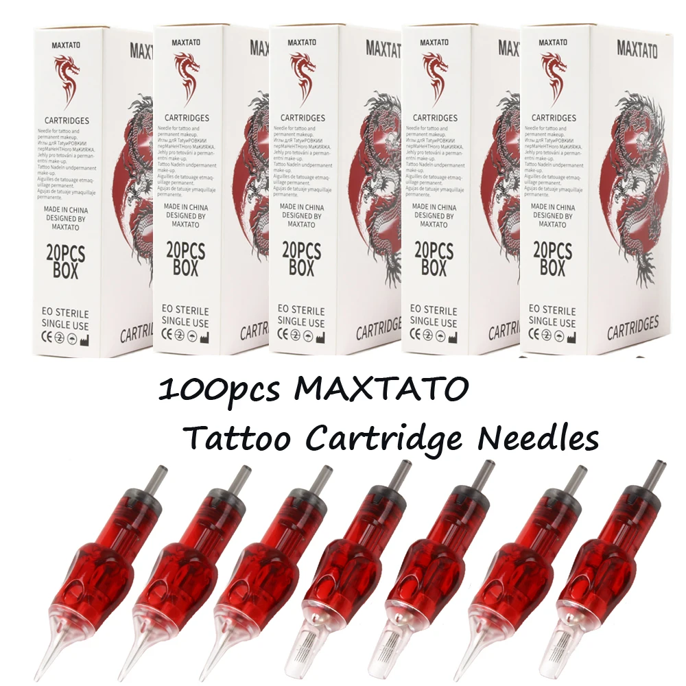 5/10/20/50/100pcs/Box Disposable Tattoo Cartridges Needle RL Round Liner Shader Tattoo Needle For Tattooing Machine Supply