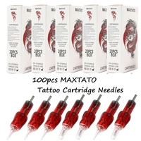 5/10/20/50/100 unids/caja cartuchos de tatuaje desechables aguja RL delineador redondo Shader aguja de tatuaje para suministro de máquina de tatuaje