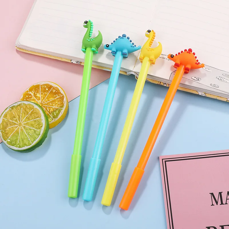 24Pcs novelty stationery dinosaur gender-neutral pen, cartoon cute student supplies writing office stationery